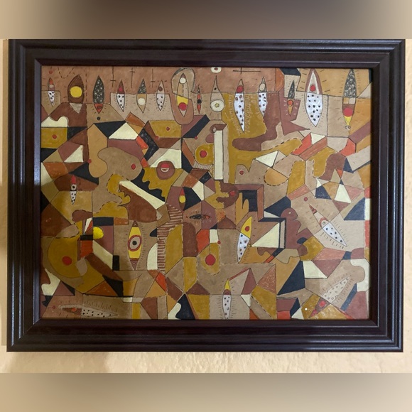 Original abstract painting by seattle outsider artist Art